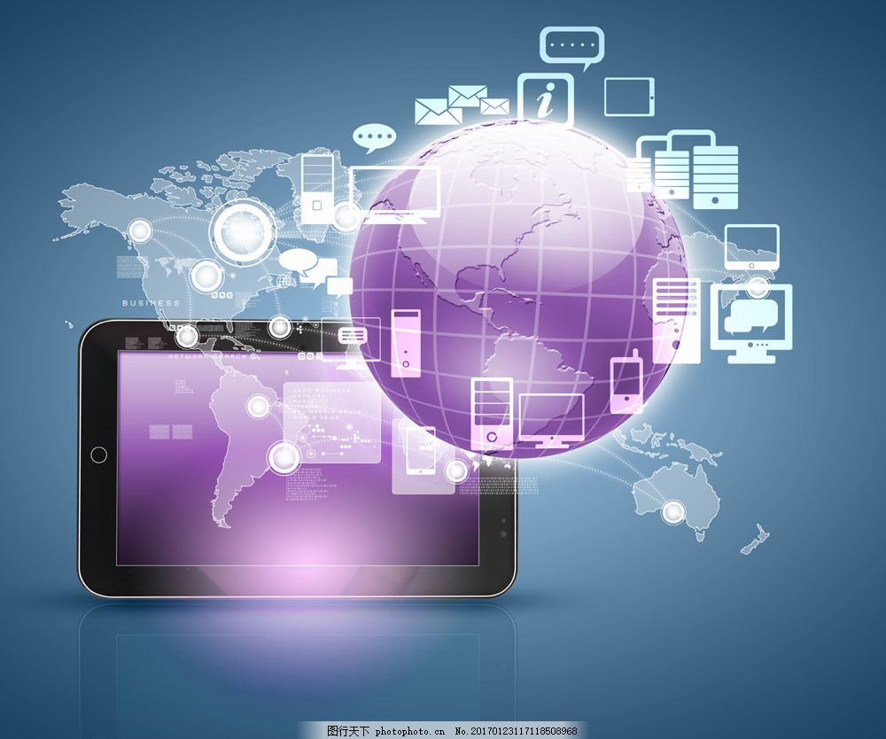 現代通信網絡智能手機圖片